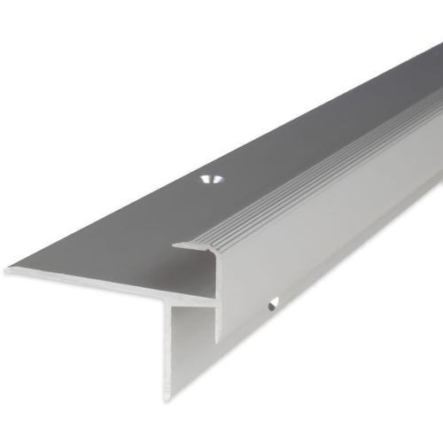 Treppenkanten- & Winkelprofil Aluminium 10 x 8.5 x 1000 mm Silber Winkelprofil – Silber – Proviston