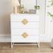 MDF special shape square handle design with 4 drawers bedroom furniture dressers