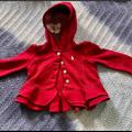 Ralph Lauren Jackets & Coats | Lightweight Red Hood Button Up Jacket With White Polo Horse | Color: Red | Size: 12-18mb
