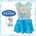Disney Dresses | Disney Frozen Elsa Glitter Ruffle Tutu Dress Disney Princess | Color: Blue | Size: Girls M (7/8)