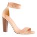 J. Crew Shoes | J Crew Tan Ankle Strap Sandals Stacked Heels | Color: Brown/Tan | Size: 7