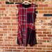 Anthropologie Dresses | Donna Morgan Anthropologie Plaid Dress, Size 8 | Color: Black | Size: 8