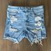 American Eagle Outfitters Shorts | American Eagle High-Rise Jean Shorts | Color: Blue | Size: 4