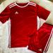 Adidas Matching Sets | Adidas 2 Piece Set Boys Youth 11/12 Red | Color: Red/White | Size: Youth Boys 11/12