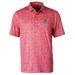 Men's Cutter & Buck Red Kansas Jayhawks Pike Constellation Print Stretch Polo