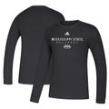 Men's adidas Black Mississippi State Bulldogs Amplifier Long Sleeve T-Shirt