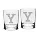 Yale Bulldogs Personalized 14oz. 2-Piece Classic Double Old Fashioned Glass Set