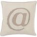 Brayden Studio® Kees Linen Text 100% Linen Throw Pillow Cover in White | 22 H x 22 W in | Wayfair BRYS4659 33013749