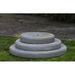 Campania International Round Plinth Pedestal Concrete | 3 H x 25 W x 25 D in | Wayfair PD-215-BR