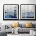 Picture Perfect International "Golden Gate Bridge" 2 Piece Outdoor Art Print On Silver Aluminum By PPI Studios Metal in Blue/Gray | Wayfair