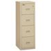 FireKing Compact Turtle® Insulated Vertical File, 4-Drawer Vertical Filing Cabinet Metal/Steel in White | 52.75 H x 17.75 W x 22.125 D in | Wayfair