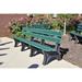 Frog Furnishings Adams Colonial Recycled Plastic Park Outdoor Bench Plastic in Green | 33.5 H x 96 W x 25 D in | Wayfair PB8GRECOLE08J