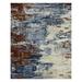White 36 x 24 x 0.3 in Area Rug - AMER Rugs Hermitage Beatrice Blue/Rust Brown Hand-Knotted /Viscose Area Rug Viscose/ | Wayfair HRM20203