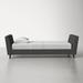 AllModern Emmy Twin Solid Wood Daybed Upholstered/Polyester in Gray/Black | 28.25 H x 41.75 W x 93.25 D in | Wayfair