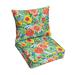Bayou Breeze Outdoor/Indoor Seat/Back Cushion Polyester in Gray/Green | 5 H x 23 W x 22.5 D in | Wayfair B7E95D5435E3463585E51E439749537C