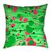 Latitude Run® Avicia Indoor/Outdoor Throw Pillow Polyester/Polyfill blend in Green | 16 H x 16 W x 3 D in | Wayfair