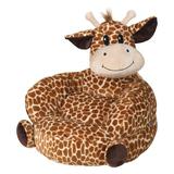 Indigo Safari Melendez Plush Giraffe Character Faux Fur Chair Faux Fur in Brown | 21 H x 19 W x 19 D in | Wayfair 483E4F16CC534F56B4A17DA38A05F60C