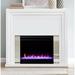 Latitude Run® Mirrored Color Changing Electric Fireplace, Crystal in White | 40 H x 44 W x 14 D in | Wayfair 1DC4A33175064E0684A175A34E1795FA