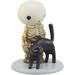 The Holiday Aisle® Davaris Psychic Lucky the Boy Meets a Black Cat Resin in Gray | 3.25 H x 2.75 W x 2.75 D in | Wayfair