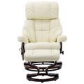 Inbox Zero Faux Leather Reclining Heated Massage Chair w/ Ottoman Faux Leather | 42.9 H x 31.8 W x 34.6 D in | Wayfair