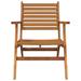 Corrigan Studio® Patio Chair Solid Acacia Wood in Brown | 28.74 H x 25.59 W x 31.89 D in | Wayfair D7B9CEAC0286413DA5004A75FF34B3E2