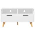 Corrigan Studio® TV Stand TV Console Sideboard TV Unit Home Media Unit Engineered Wood in White | 19.1 H x 35.4 W x 15.7 D in | Wayfair