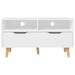 Corrigan Studio® TV Stand TV Console Sideboard TV Unit Home Media Unit Engineered Wood in White | 19.1 H x 35.4 W x 15.7 D in | Wayfair