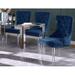 Rosdorf Park Acrylic Velvet Side Chairs Upholstered/Velvet in Blue | 39.5 H x 22 W x 27.5 D in | Wayfair 1BCFA610B33B4E0EA71F61FD44362D48