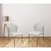 Orren Ellis Fabric Side Chair in Light Upholstered/Fabric in Gray | 35 H x 19 W x 16 D in | Wayfair 9DBE48700C84400F9296D890A9204CF4