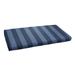 Longshore Tides 1 - Piece Outdoor Seat Cushion Polyester in Blue/Black | 2 H x 45 W x 19 D in | Wayfair 0F44EA19F7D345F69B56FD99140DDE9E