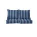 Latitude Run® Outdoor/Indoor Deep Seating Loveseat Pillow & Cushion Set Polyester in Blue | 5 H x 30 W x 27 D in | Wayfair