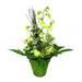 Primrue Rose Floral Arrangement in Pot Silk in Green | 28 H x 6 W x 6 D in | Wayfair 0C63F515C4544B43BEC29A762548FCFA