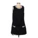 LUCCA Casual Dress - Shift: Black Solid Dresses - Women's Size Small