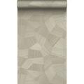Pp intissé éco texture graphique 3D - 0.53 x 10.05 m de Origin Wallcoverings sable beige