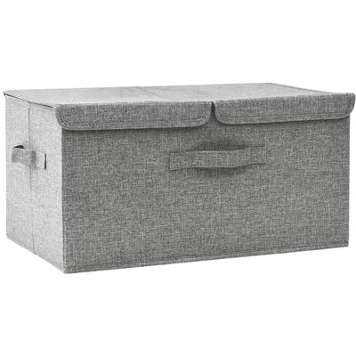 Vidaxl - Aufbewahrungsbox Stoff 50x30x25 cm Grau Image