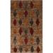 Brown Geometric Tribal Moroccan Berber Wool Area Rug Hand-knotted - 6'0" x 8'9"