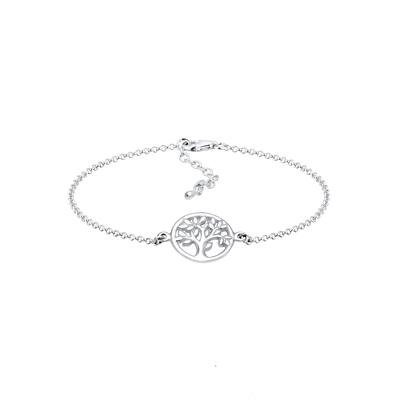 Elli Bransoletka Lebensbaum Kreis Blatt Floral 925 Sterling Silber 16 cm Damen Image