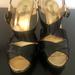 Michael Kors Shoes | Michael Kors Heels. Women Size 7m. Black/Gold | Color: Black/Gold | Size: 7