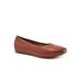 Women's Selma Balled Flat by SoftWalk in Brown Tumbled (Size 10 M)