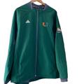 Adidas Jackets & Coats | Adidas University Of Miami Sun Bowl Jacket. New Never Been Worn. Xl | Color: Green/Orange | Size: Xl