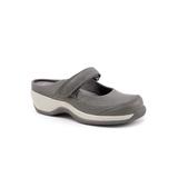 Extra Wide Width Women's Arcadia Adjustable Clog by SoftWalk in Grey (Size 7 1/2 WW)