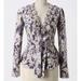 Anthropologie Sweaters | Anthropologie Tabitha Xs Rosette Bud Floral Wool Cardigan Sweater Blossom Gray | Color: Gray | Size: Xs