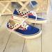 Vans Shoes | Blue Red Plaid And Checkerboard Van's Shoes | Color: Blue/Red | Size: 1.5bb