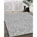 Gray 48 x 48 x 0.08 in Area Rug - Rug Tycoon 100% Machine Washable Patterned 2989 Area Rug PAT1251-GRY /Chenille | 48 H x 48 W x 0.08 D in | Wayfair