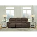 Signature Design by Ashley Gaucho 93" Faux Leather Pillow Top Arm Reclining Sofa Faux Leather in Brown | 43 H x 93 W x 41 D in | Wayfair 5420488