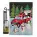 Breeze Decor Snowmen Hot Cocoa Winter Christmas Impressions 2-Sided Polyester 18.5 x 13 in. Flag Set in Red/Green/Blue | 18.5 H x 13 W in | Wayfair