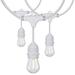 Arlmont & Co. Keelee 24Ft - LED String Light - Includes 12-S14 Bulbs - 2000K - Cord in White | 3.43 H x 288 W in | Wayfair