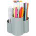 Rebrilliant Kandida Pen Holder Plastic in Gray | 4.72 H x 4.65 W x 4.65 D in | Wayfair 3939008D5DE84E279760056E6FBC5F63