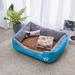 Tucker Murphy Pet™ Carboni Dog Kennel Pet Bolster Cotton in Blue | 6 H x 18 W in | Wayfair 452756BA45534B7B9BEB94021A9D3CB6