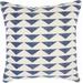 "Mina Victory Life Styles Printed Triangles Navy Throw Pillows 20"" x 20"" - Nourison 798019069490"